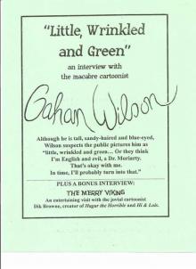 Little, Wrinkled and Green : an interview with macabre cartoonist Gahan Wilson