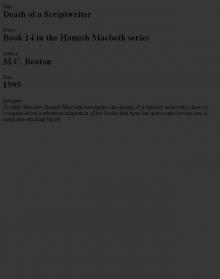 Hamish Macbeth 14 (1999) - Death of a Scriptwriter Read online