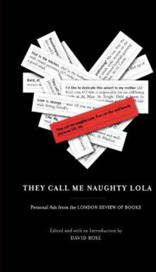 They Call Me Naughty Lola Read online