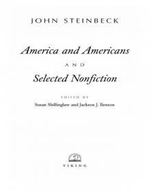 America and Americans and Selected Nonfiction