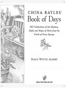 China Bayles' Book of Days Read online