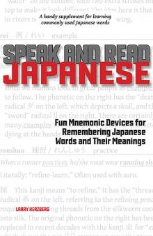 Speak and Read Japanese Read online