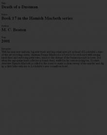 Hamish Macbeth 17 (2001) - Death of a Dustman Read online
