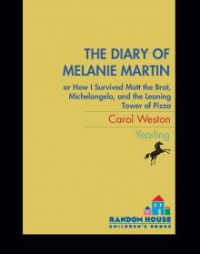 The Diary of Melanie Martin Read online