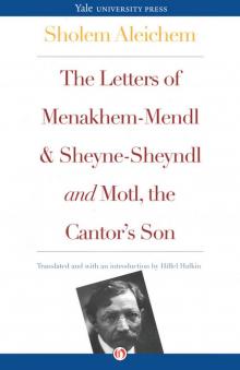 The Letters of Menakhem-Mendl and Sheyne-Sheyndl and Motl, the Cantor's Son Read online