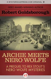Archie Meets Nero Wolfe Read online
