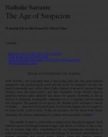 The Age of Suspicion Read online