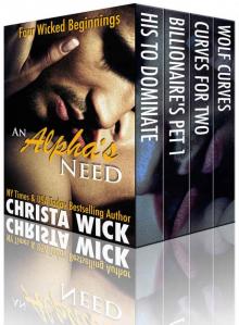 An Alpha's Need (Four Wicked Beginnings with BBWs, Billionaires, Soldiers and Shifters)