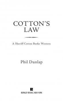 Cotton's Law (9781101553848)