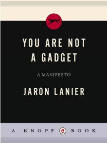 You are not a Gadget: A Manifesto Read online