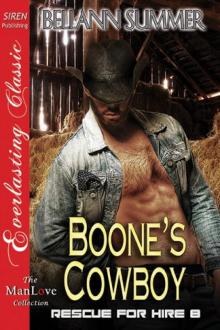 Boone's Cowboy [Rescue for Hire 8] (Siren Publishing Everlasting Classic ManLove) Read online