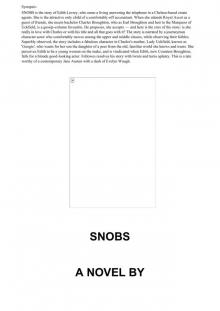 Snobs: A Novel Read online