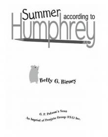 Summer According to Humphrey Read online