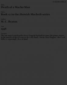Hamish Macbeth 12 (1996) - Death of a Macho Man Read online
