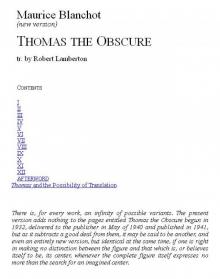 Thomas The Obscure